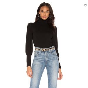 PAIGE Caterina Turtleneck, long puff sleeves